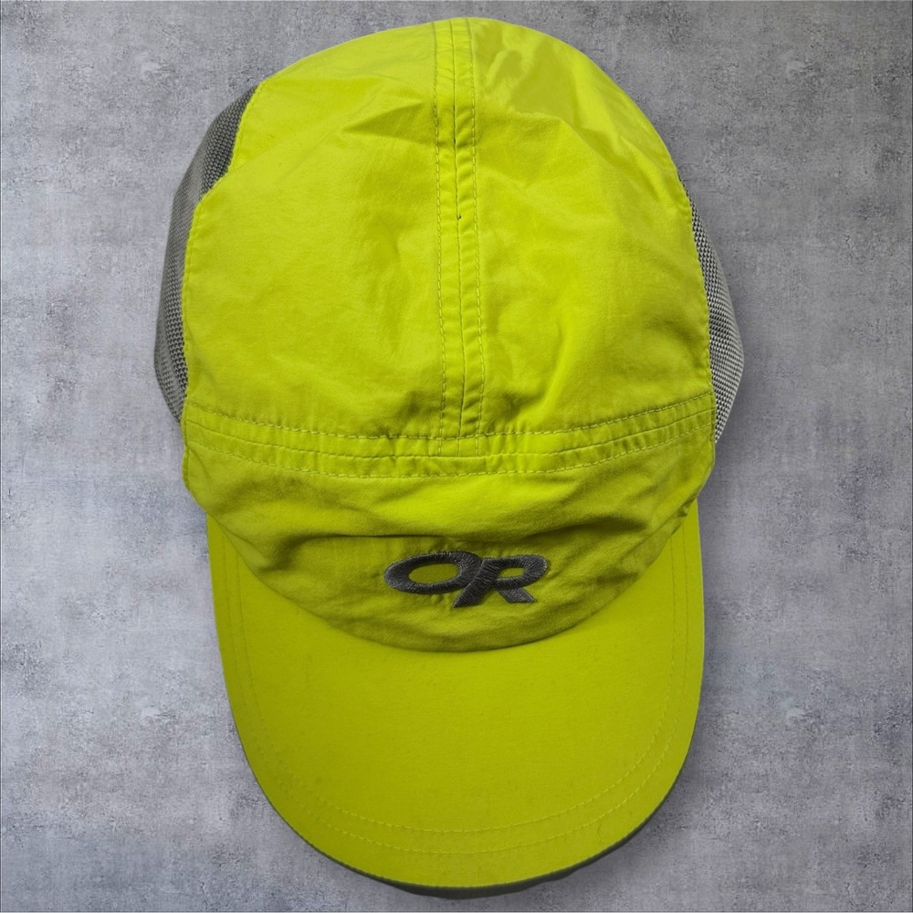 Outdoor Research Sun Runner Cap One Size Yellow Mesh Performance Racing Hat